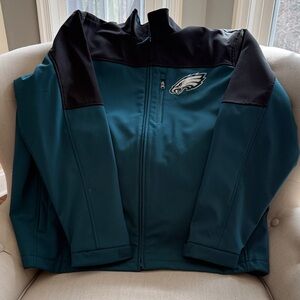 Philadelphia Eagles Teal & Black Softshell Jacket